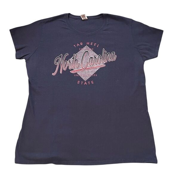 3/$15 South Carolina Tar Heel Navy Blue T-Shirt XL - Picture 1 of 4